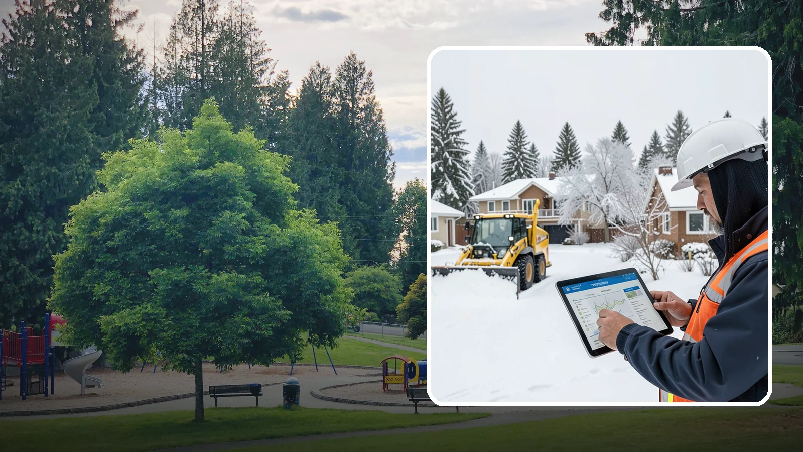 Overnight Snow Removal in Bonney Lake, Pierce County, WA - We clear your property overnight so it is ready and safe before staff, tenants, or customers arrive in the morning.