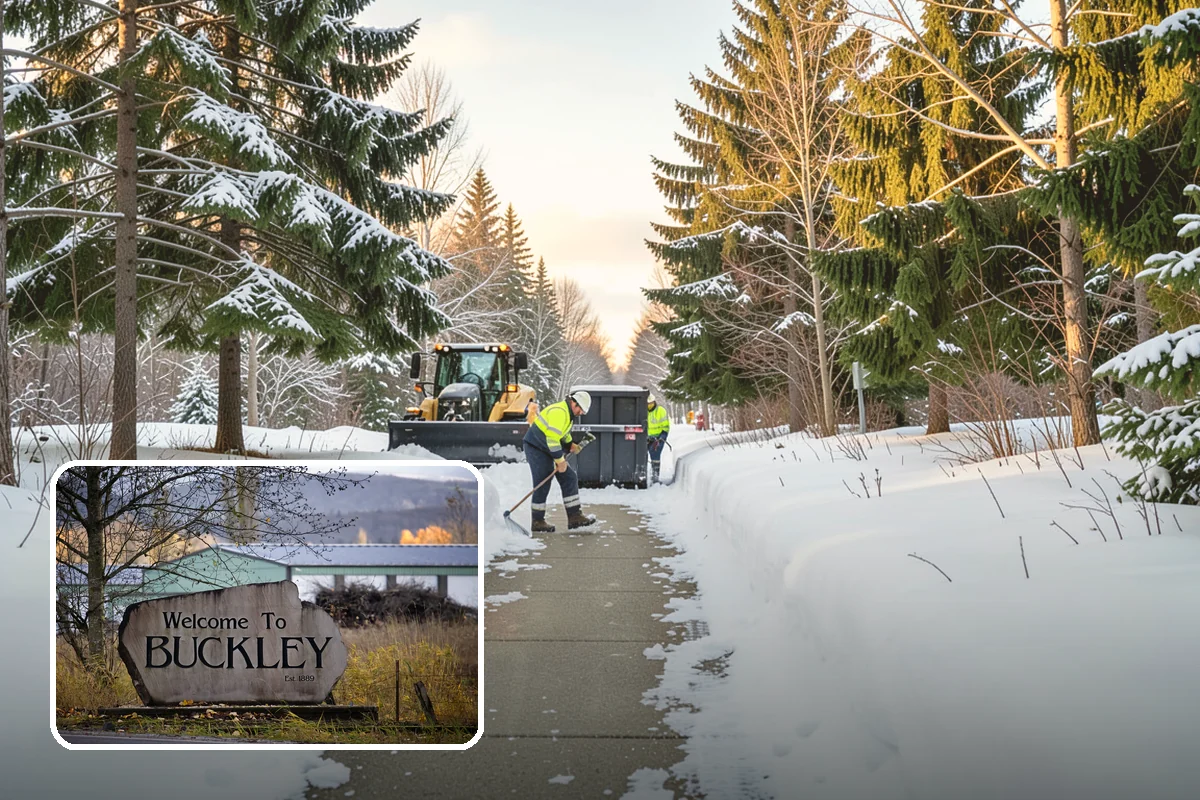 Overnight Snow Removal in Buckley, Pierce County, WA - Property ready before the morning arrival