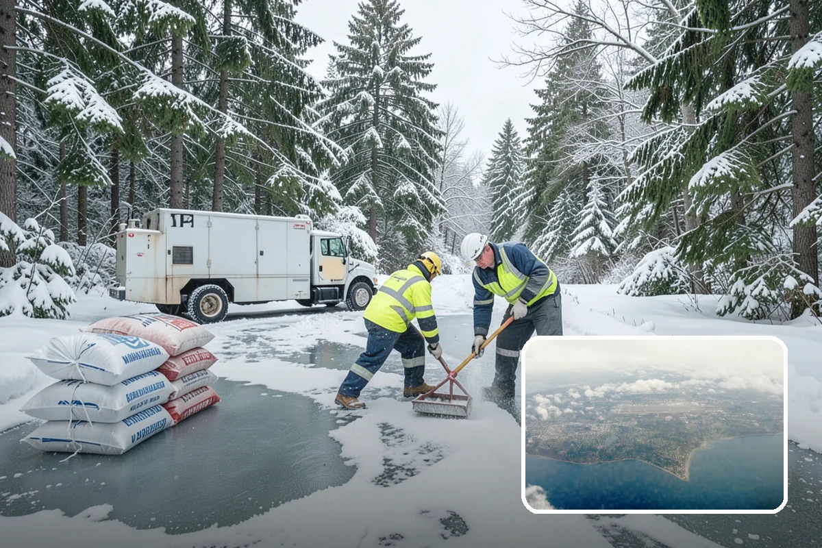 Overnight Snow Removal in Burien, King County, WA - Property ready before the morning arrival