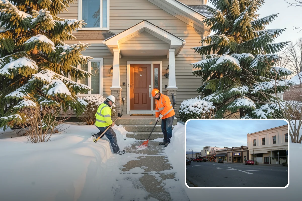 Overnight Snow Removal in Burlington, Skagit County, WA - Property ready before the morning arrival