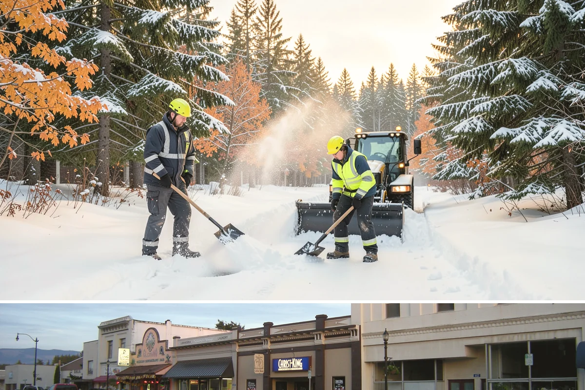 Overnight Snow Removal in Burlington, Skagit County, WA - Overnight service is in highest demand through the peak snow months of December, January, and February.