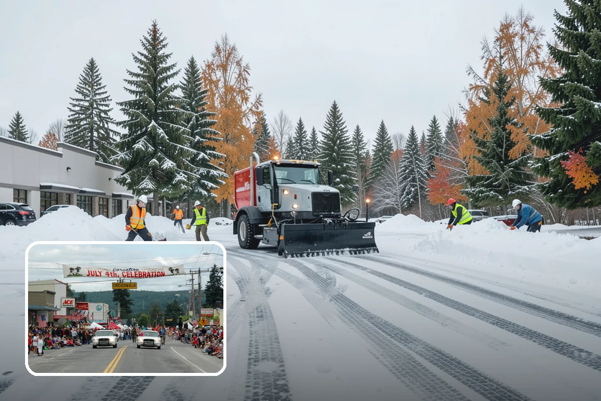 Overnight Snow Removal in Carnation, King County, WA - Property ready before the morning arrival