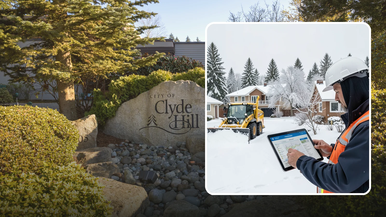 Overnight Snow Removal in Clyde Hill, King County, WA - We clear your property overnight so it is ready and safe before staff, tenants, or customers arrive in the morning.