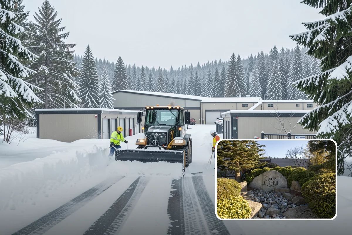 Overnight Snow Removal in Clyde Hill, King County, WA - Property ready before the morning arrival