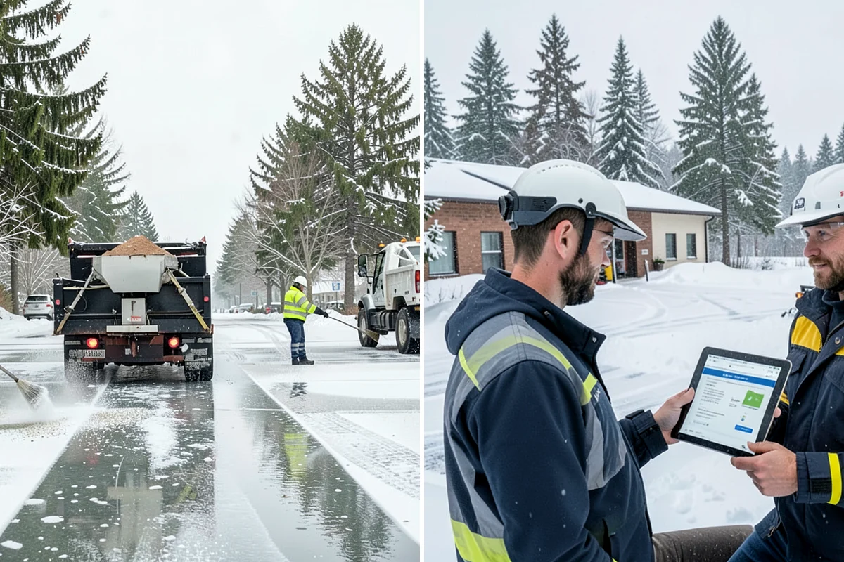 Overnight Snow Removal in Clyde Hill, King County, WA - Confirm your morning open time and priority zones