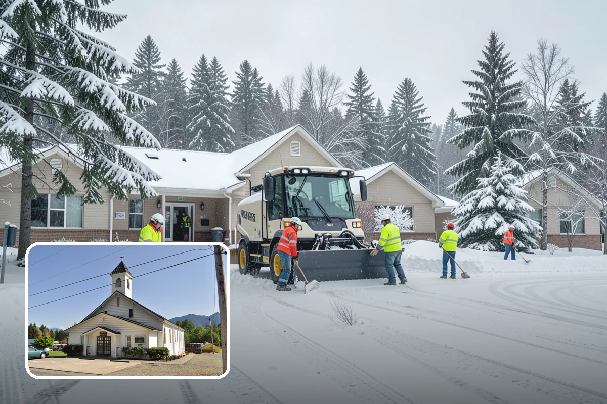 Overnight Snow Removal in Concrete, Skagit County, WA - Property ready before the morning arrival