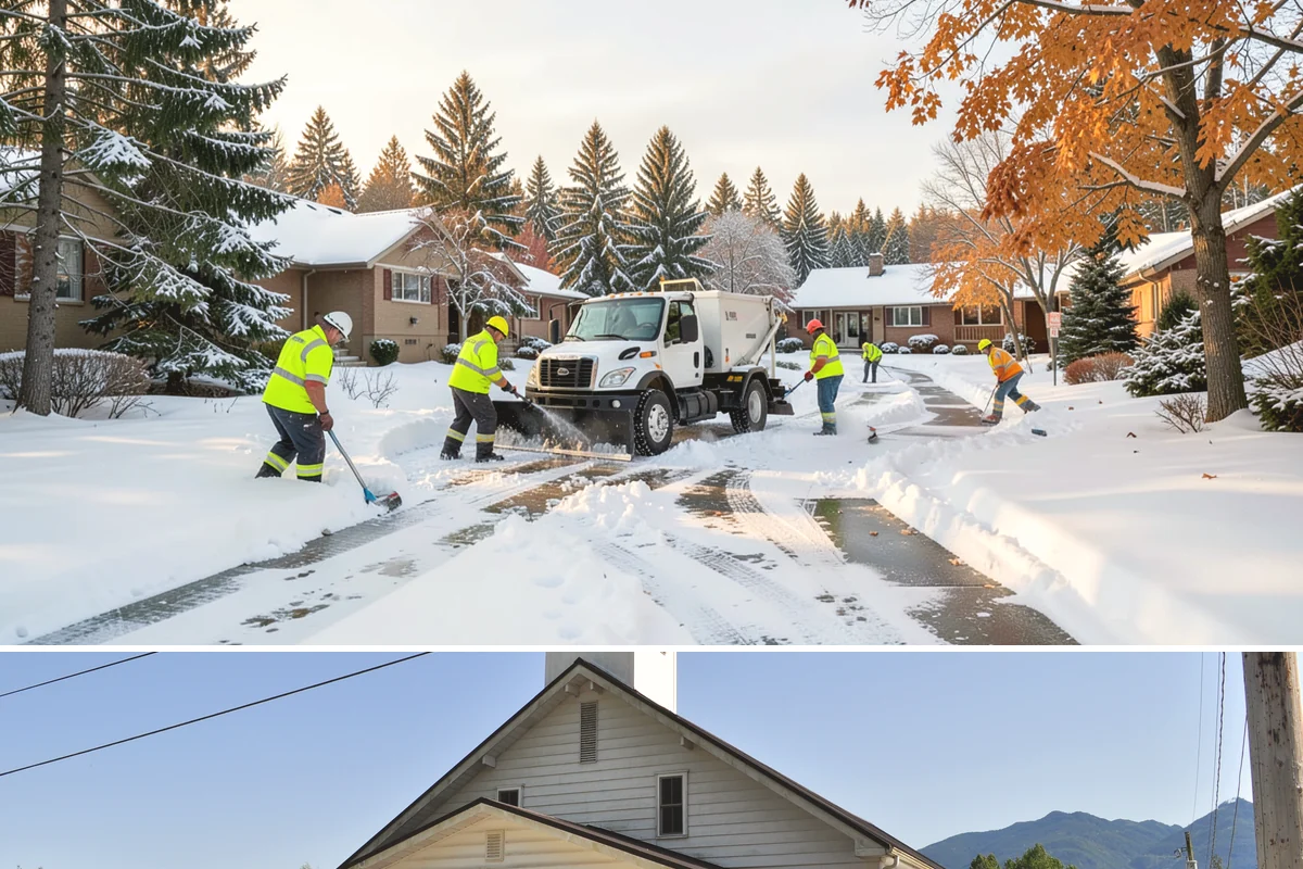 Overnight Snow Removal in Concrete, Skagit County, WA - Overnight service is in highest demand through the peak snow months of December, January, and February.