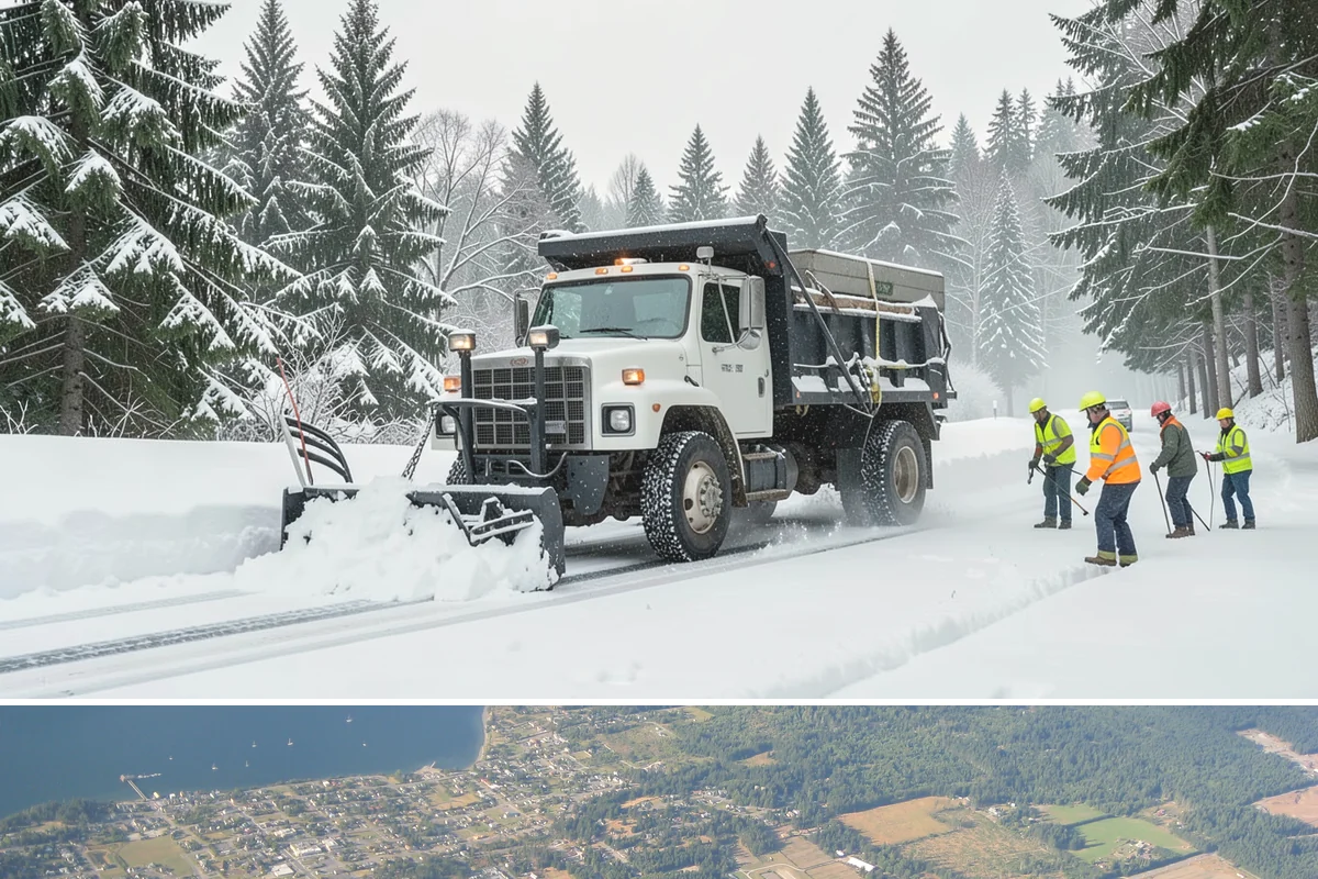 Overnight Snow Removal in Coupeville, Island County, WA - Overnight service is in highest demand through the peak snow months of December, January, and February.