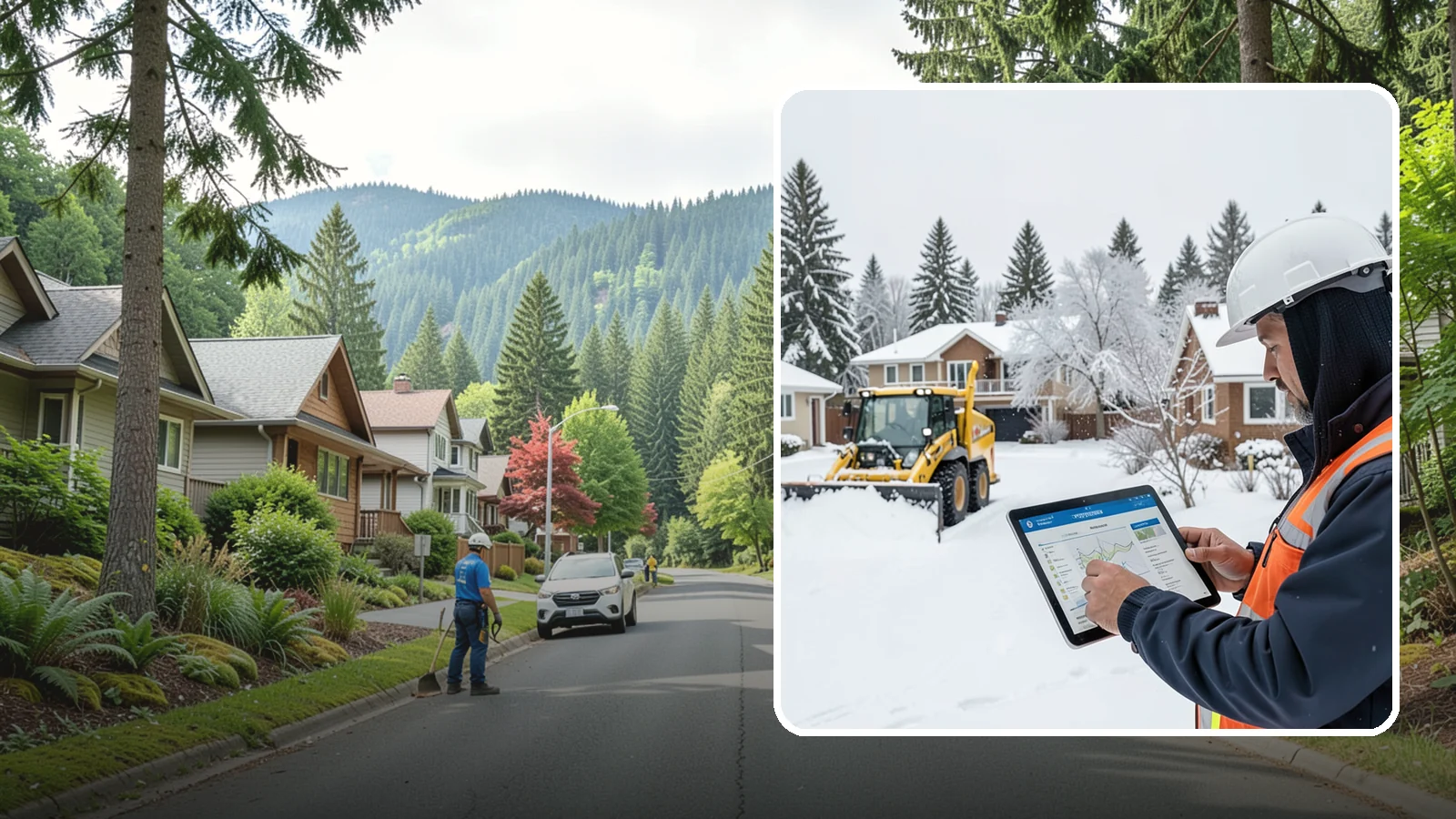 Overnight Snow Removal in Darrington, Snohomish County, WA - We clear your property overnight so it is ready and safe before staff, tenants, or customers arrive in the morning.