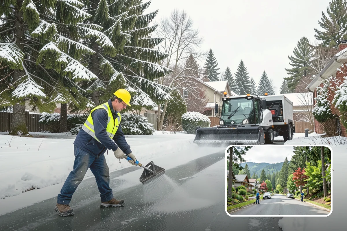 Overnight Snow Removal in Darrington, Snohomish County, WA - Property ready before the morning arrival