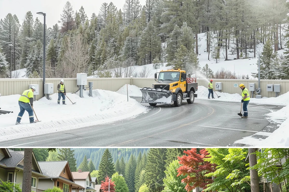 Overnight Snow Removal in Darrington, Snohomish County, WA - Overnight service is in highest demand through the peak snow months of December, January, and February.