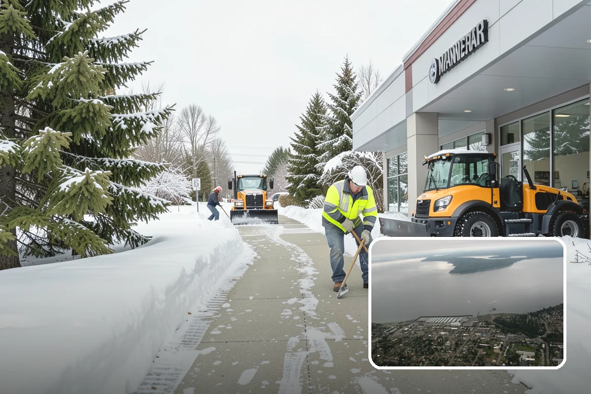 Overnight Snow Removal in Des Moines, King County, WA - Property ready before the morning arrival
