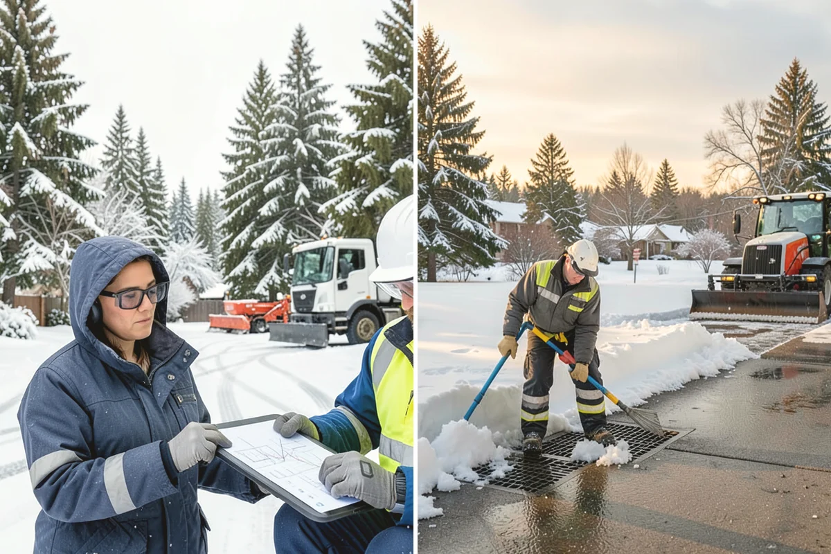 Overnight Snow Removal in Duvall, King County, WA - Confirm your morning open time and priority zones