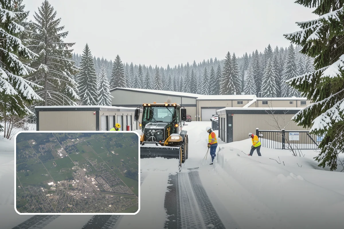 Overnight Snow Removal in Enumclaw, King County, WA - Property ready before the morning arrival