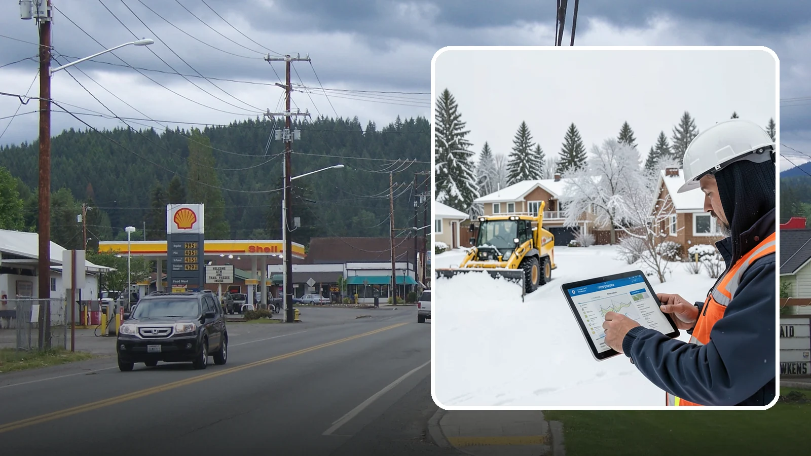 Overnight Snow Removal in Granite Falls, Snohomish County, WA - We clear your property overnight so it is ready and safe before staff, tenants, or customers arrive in the morning.