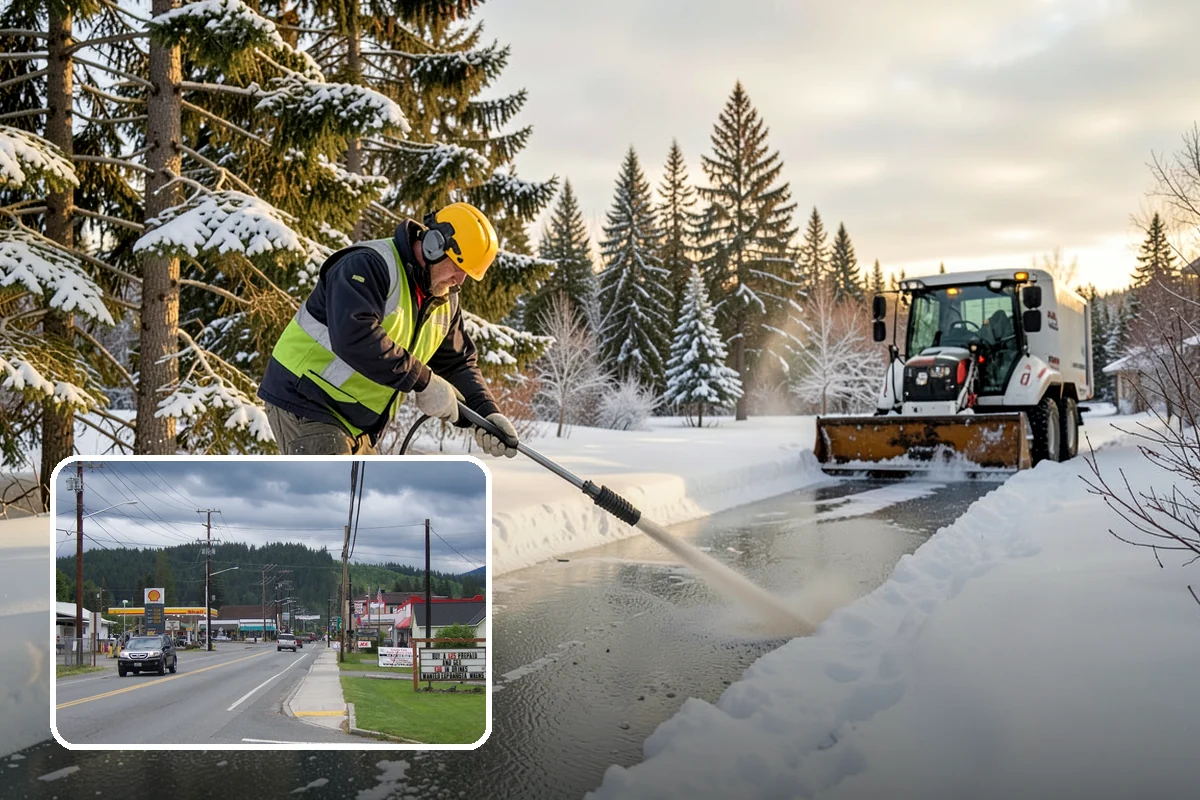 Overnight Snow Removal in Granite Falls, Snohomish County, WA - Property ready before the morning arrival