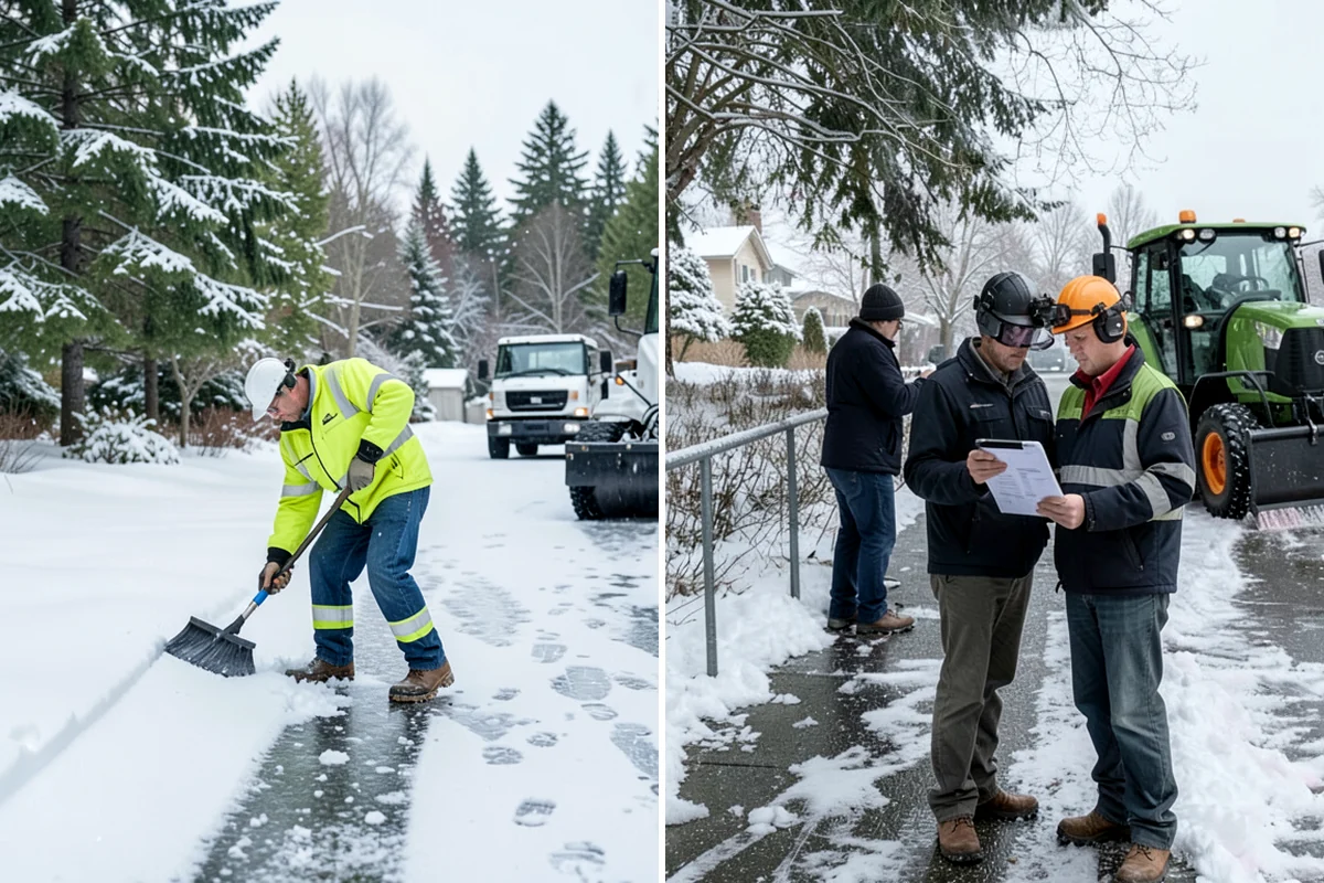 Overnight Snow Removal in Kenmore, King County, WA - Confirm your morning open time and priority zones