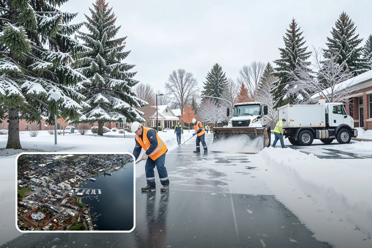 Overnight Snow Removal in Kirkland, King County, WA - Property ready before the morning arrival