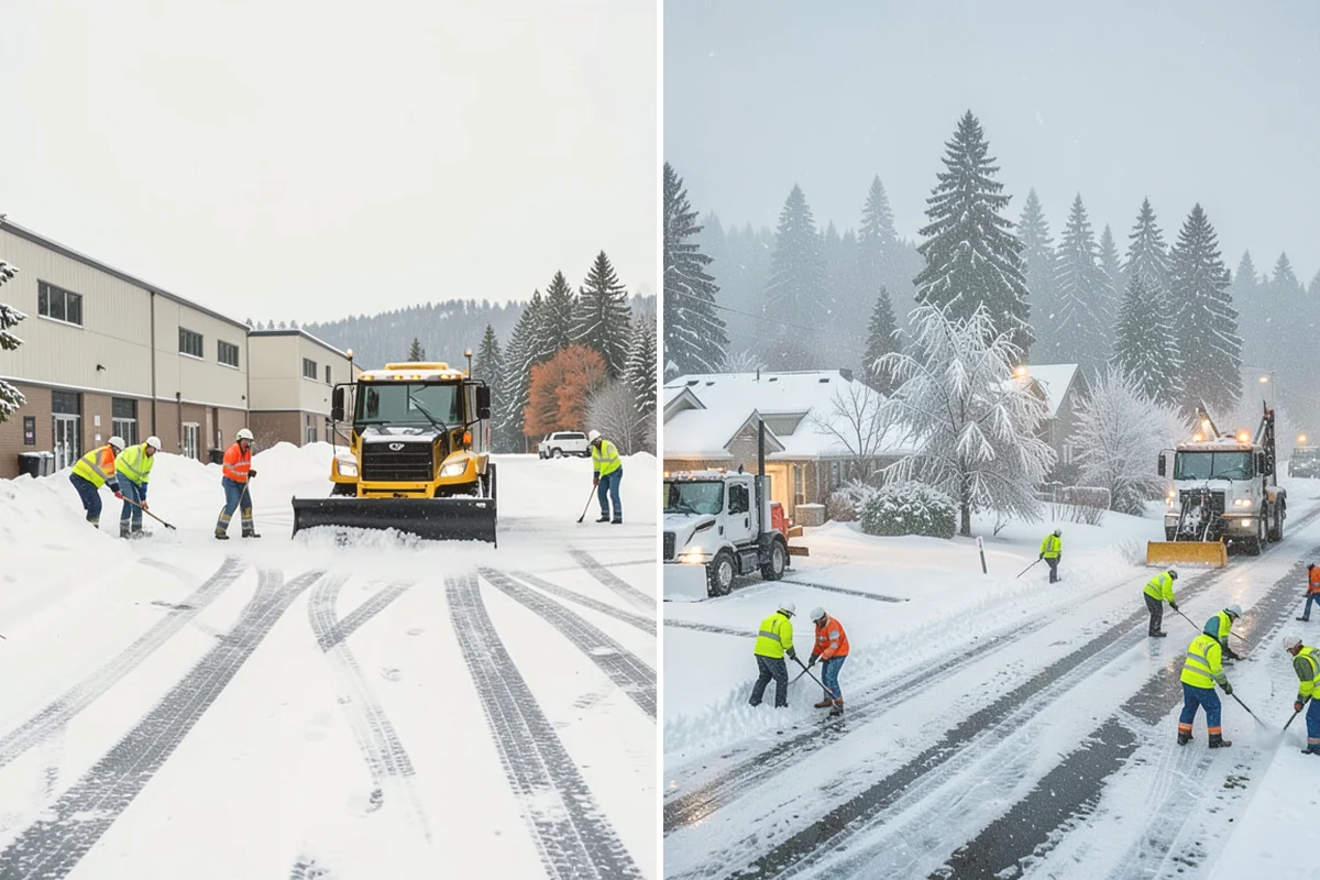 Overnight Snow Removal in Kirkland, King County, WA - Confirm your morning open time and priority zones