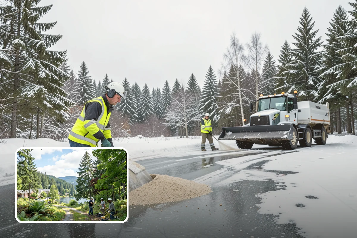 Overnight Snow Removal in Lake Forest Park, King County, WA - Property ready before the morning arrival