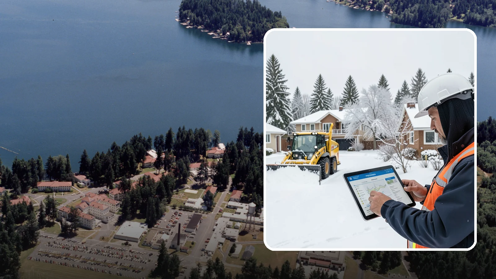 Overnight Snow Removal in Lakewood, Pierce County, WA - We clear your property overnight so it is ready and safe before staff, tenants, or customers arrive in the morning.