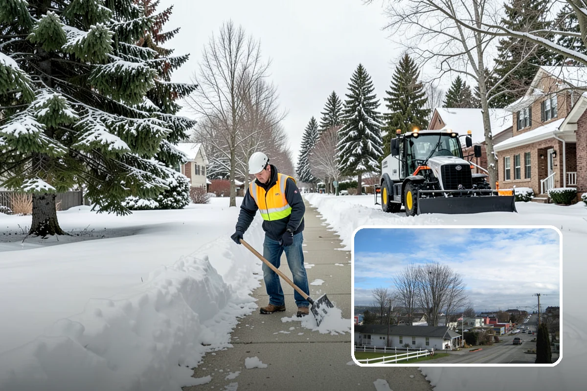 Overnight Snow Removal in Langley, Island County, WA - Property ready before the morning arrival