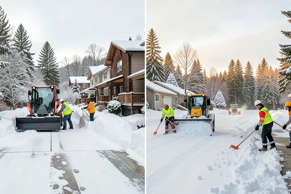 Overnight Snow Removal in Maple Valley, King County, WA - Confirm your morning open time and priority zones