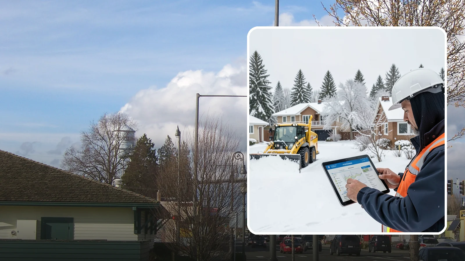 Overnight Snow Removal in Marysville, Snohomish County, WA - We clear your property overnight so it is ready and safe before staff, tenants, or customers arrive in the morning.