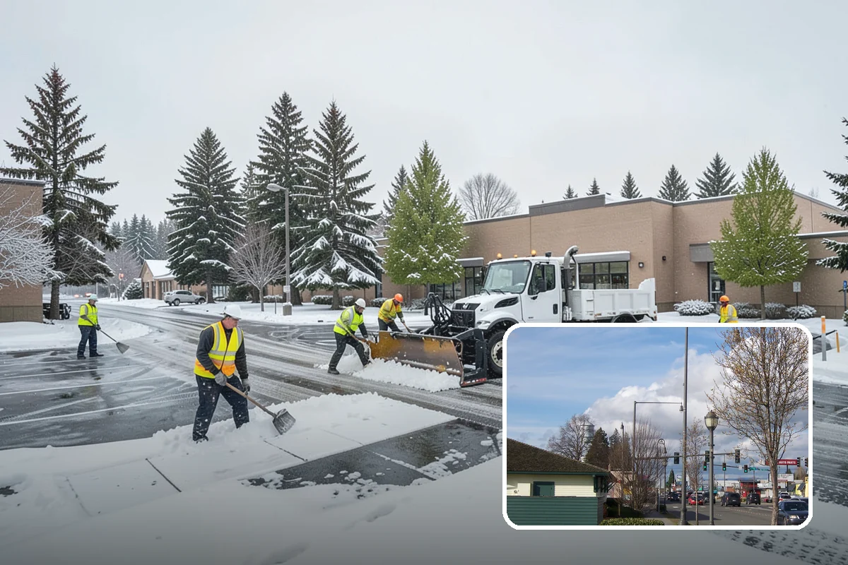 Overnight Snow Removal in Marysville, Snohomish County, WA - Property ready before the morning arrival