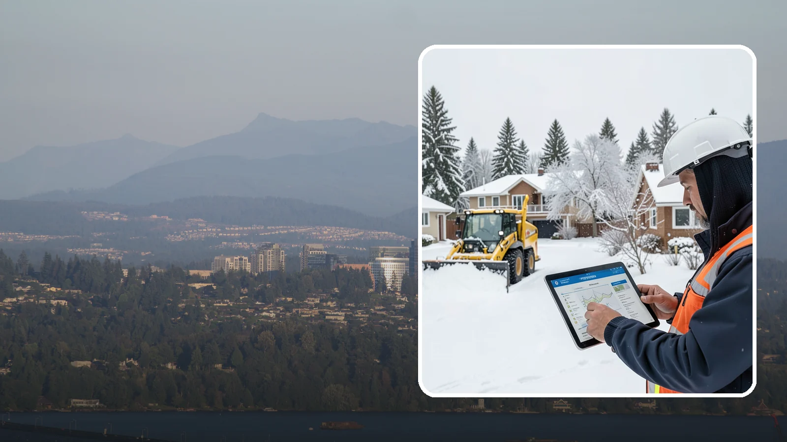 Overnight Snow Removal in Medina, King County, WA - We clear your property overnight so it is ready and safe before staff, tenants, or customers arrive in the morning.