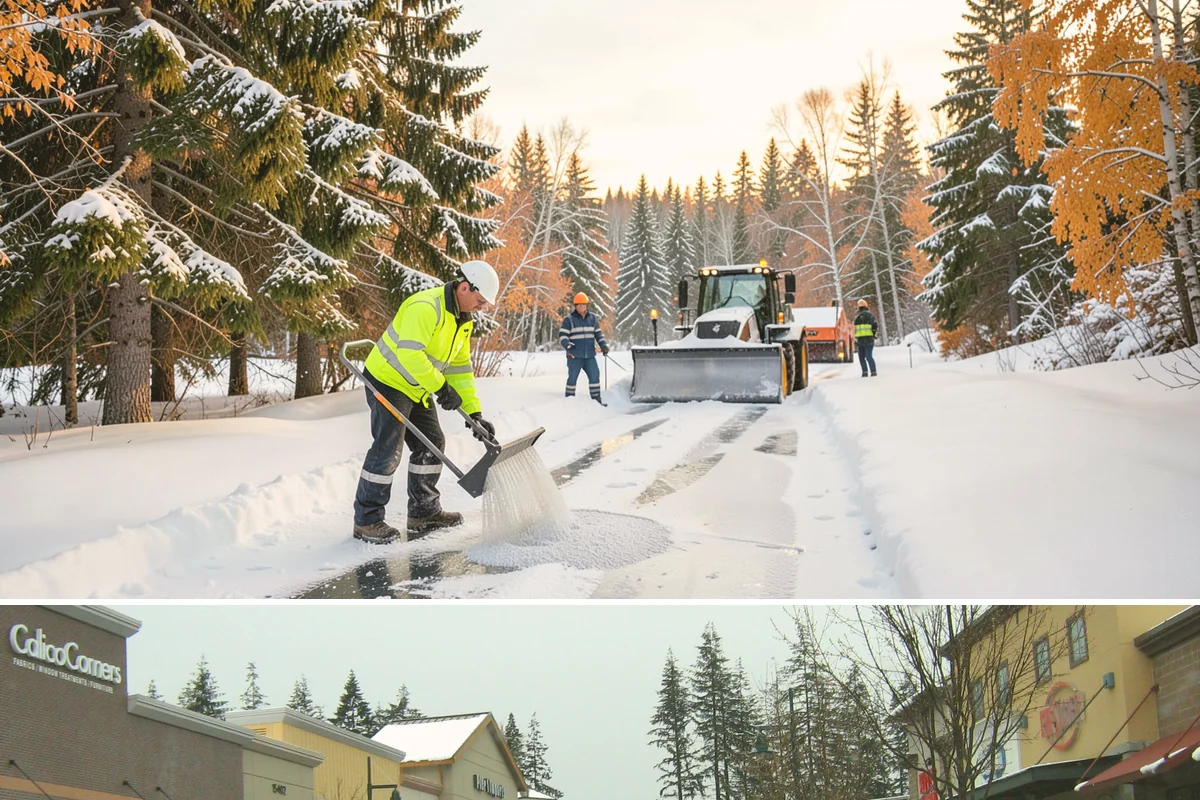 Overnight Snow Removal in Mill Creek, Snohomish County, WA - Overnight service is in highest demand through the peak snow months of December, January, and February.