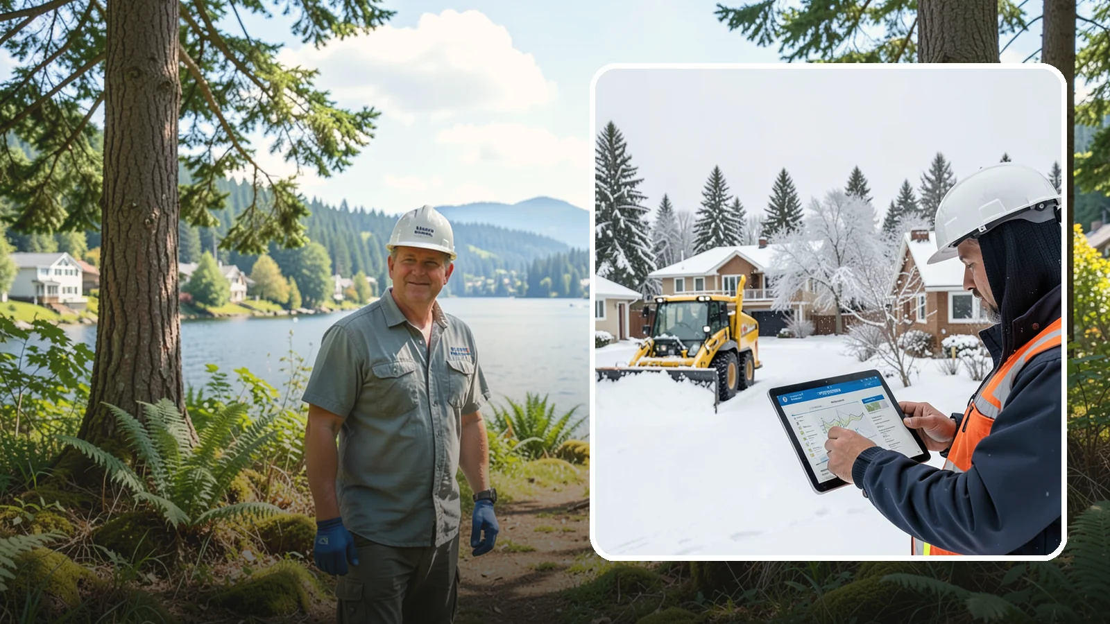 Overnight Snow Removal in Milton, King County, WA - We clear your property overnight so it is ready and safe before staff, tenants, or customers arrive in the morning.