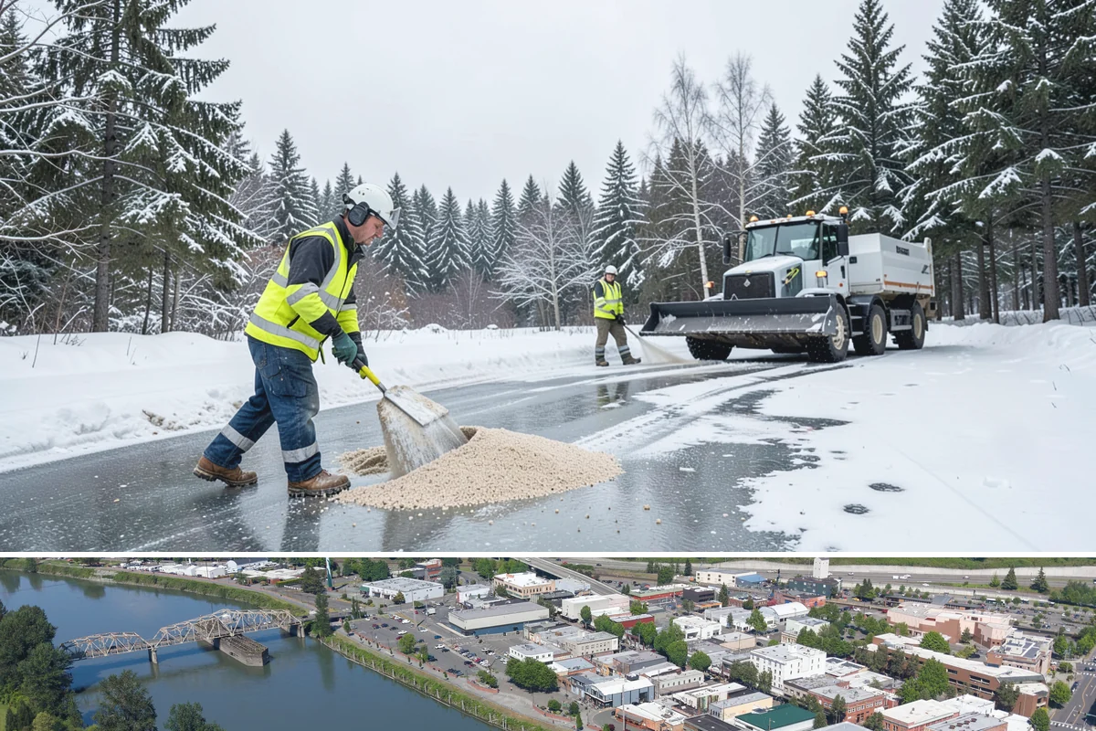 Overnight Snow Removal in Mount Vernon, Skagit County, WA - Overnight service is in highest demand through the peak snow months of December, January, and February.