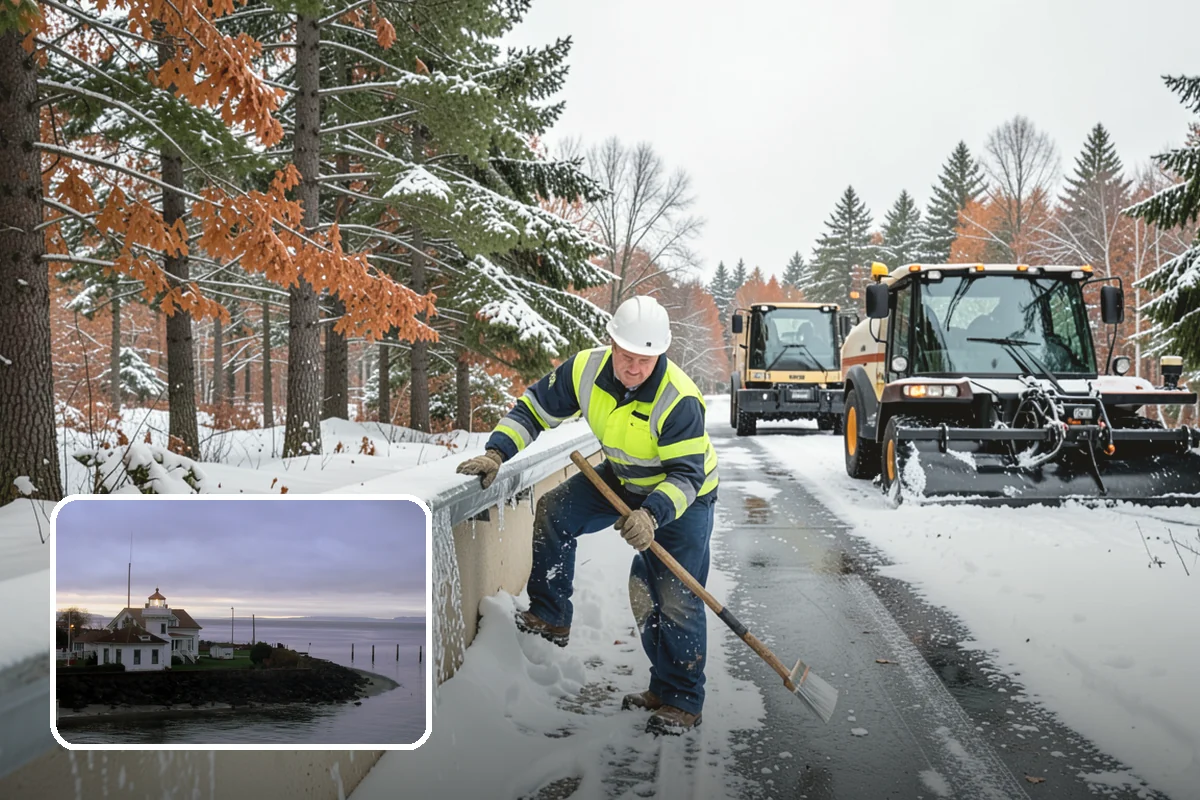 Overnight Snow Removal in Mukilteo, Snohomish County, WA - Property ready before the morning arrival