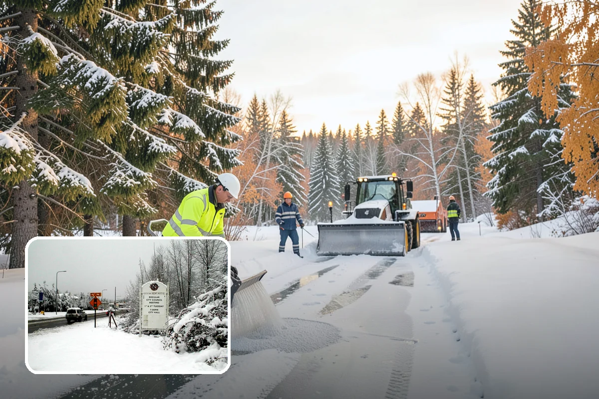 Overnight Snow Removal in Newcastle, King County, WA - Property ready before the morning arrival