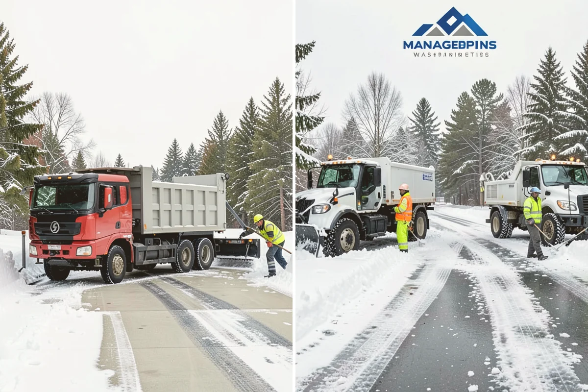 Overnight Snow Removal in Newcastle, King County, WA - Confirm your morning open time and priority zones