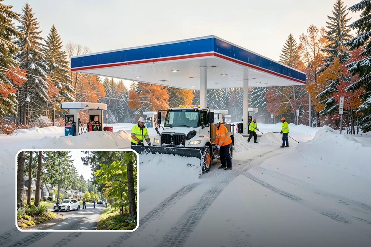 Overnight Snow Removal in Normandy Park, King County, WA - Property ready before the morning arrival