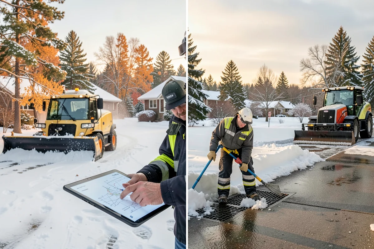 Overnight Snow Removal in Normandy Park, King County, WA - Confirm your morning open time and priority zones