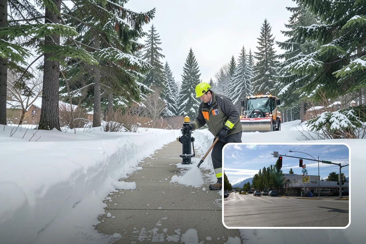 Overnight Snow Removal in North Bend, King County, WA - Property ready before the morning arrival
