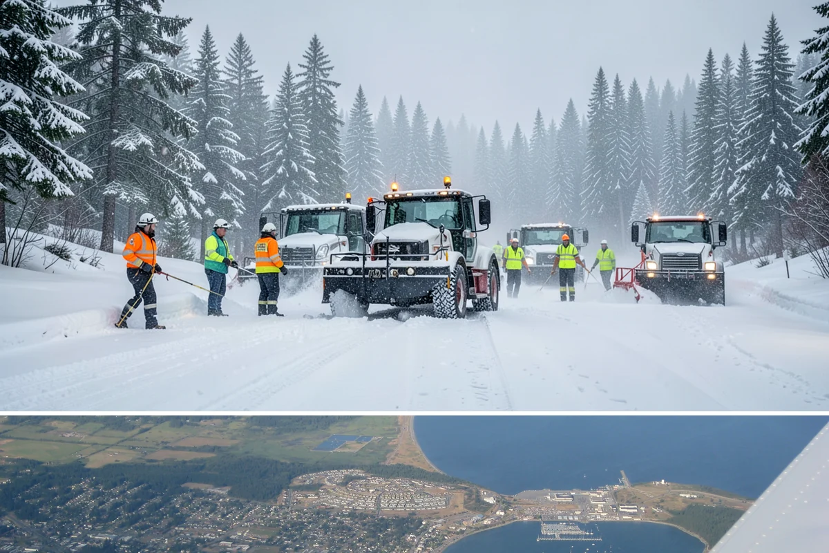 Overnight Snow Removal in Oak Harbor, Island County, WA - Overnight service is in highest demand through the peak snow months of December, January, and February.