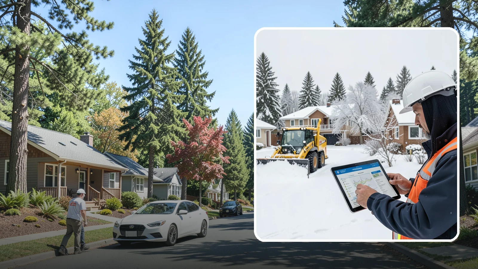 Overnight Snow Removal in Orting, Pierce County, WA - We clear your property overnight so it is ready and safe before staff, tenants, or customers arrive in the morning.