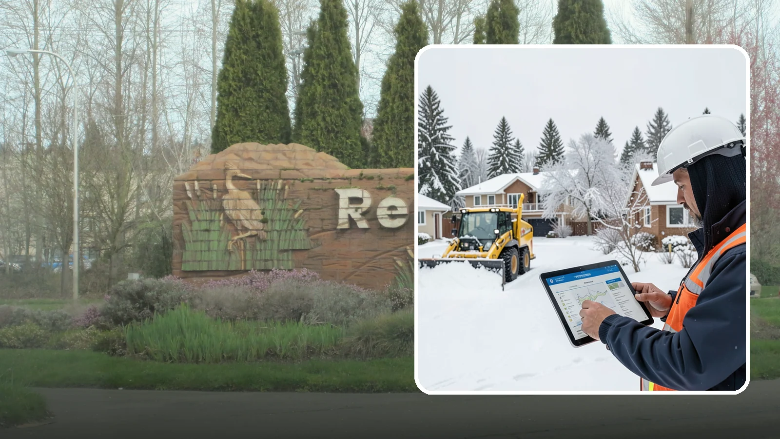 Overnight Snow Removal in Renton, King County, WA - We clear your property overnight so it is ready and safe before staff, tenants, or customers arrive in the morning.