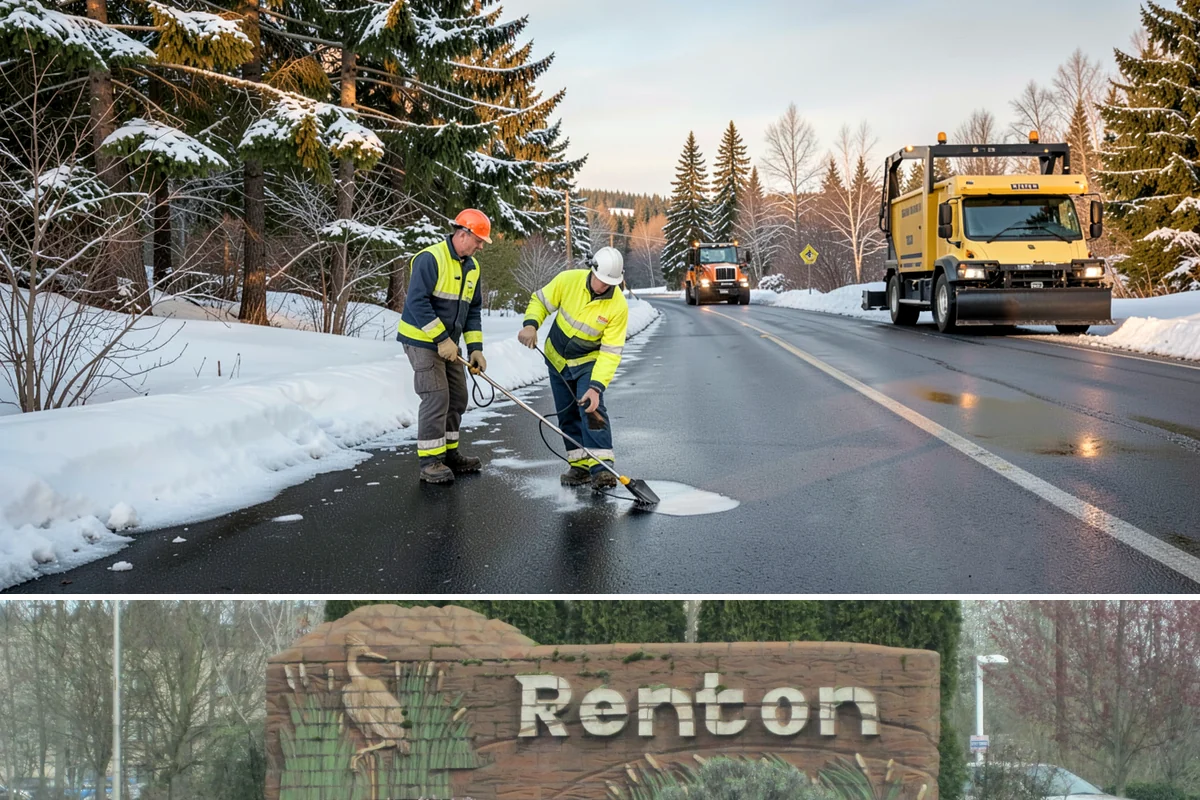 Overnight Snow Removal in Renton, King County, WA - Overnight service is in highest demand through the peak snow months of December, January, and February.