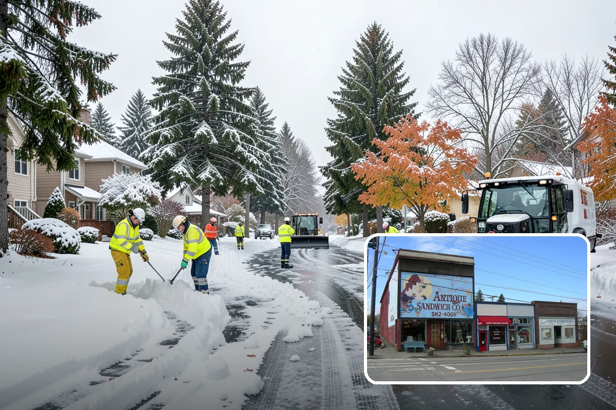 Overnight Snow Removal in Ruston, Pierce County, WA - Property ready before the morning arrival