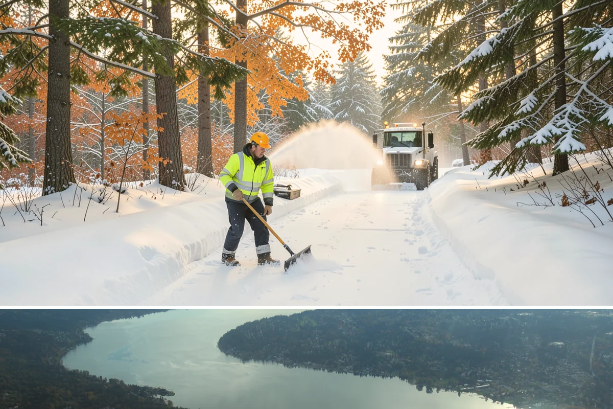Overnight Snow Removal in Sammamish, King County, WA - Overnight service is in highest demand through the peak snow months of December, January, and February.