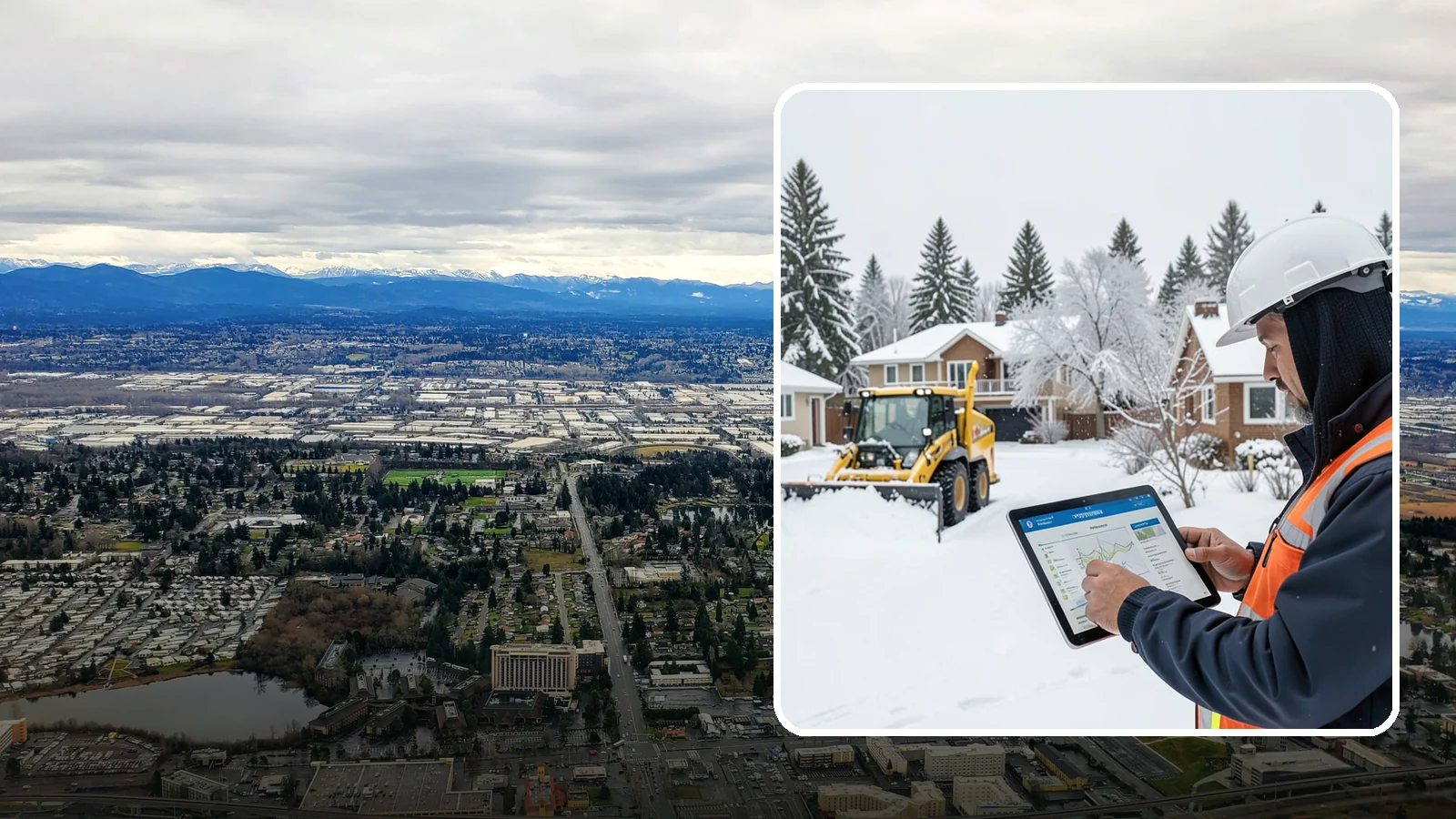 Overnight Snow Removal in SeaTac, King County, WA - We clear your property overnight so it is ready and safe before staff, tenants, or customers arrive in the morning.