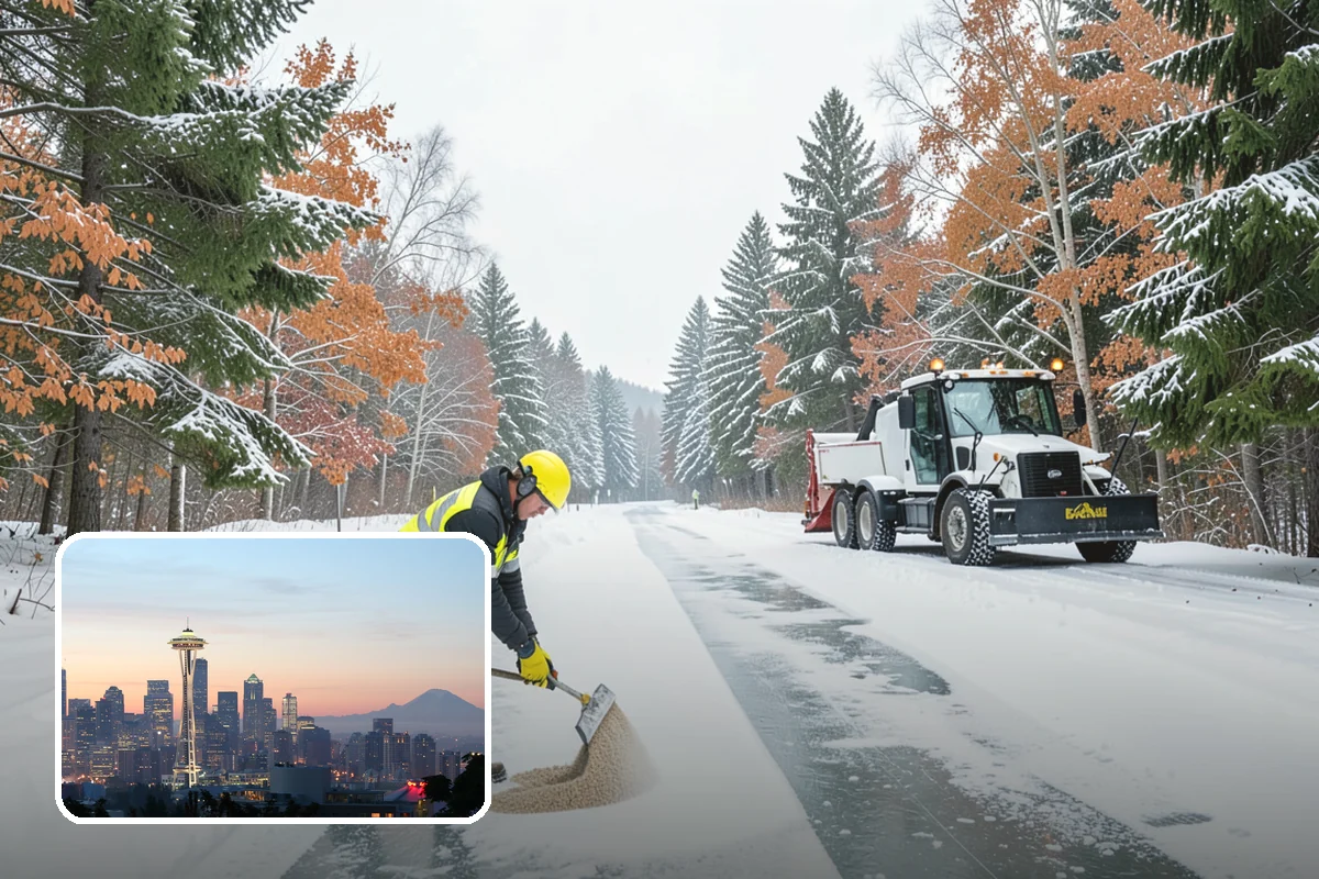 Overnight Snow Removal in Seattle, King County, WA - Property ready before the morning arrival