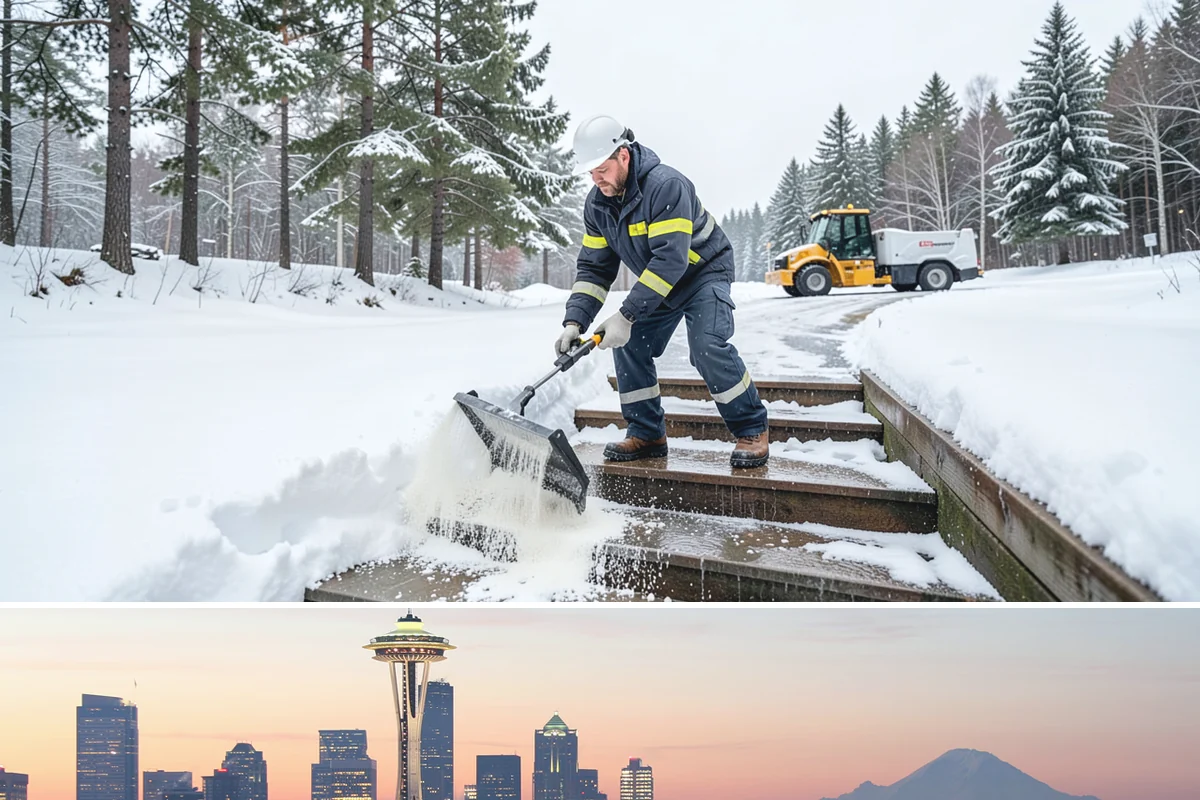 Overnight Snow Removal in Seattle, King County, WA - Overnight service is in highest demand through the peak snow months of December, January, and February.