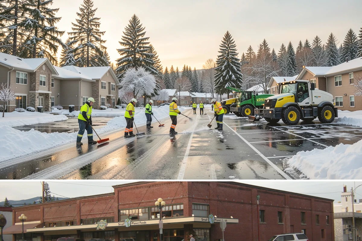 Overnight Snow Removal in Sedro-Woolley, Skagit County, WA - Overnight service is in highest demand through the peak snow months of December, January, and February.