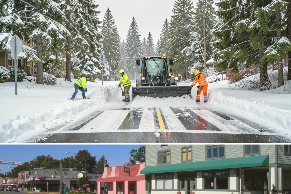 Overnight Snow Removal in Snoqualmie, King County, WA - Overnight service is in highest demand through the peak snow months of December, January, and February.